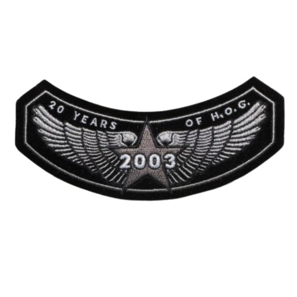 Harley-Davidson Owners Group 20 Year Anniversary Jacket Vest Patch - Picture 1 of 3